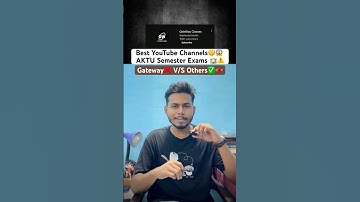 Best YouTube Channels for AKTU Semester Exams | Gateway One shot 🏆