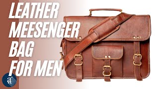 Leather Messenger Bag For Men From Anuent