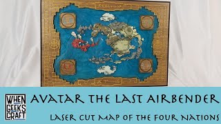 Map of the Four Nations from Avatar the Last Airbender - Laser Cut - YouTube