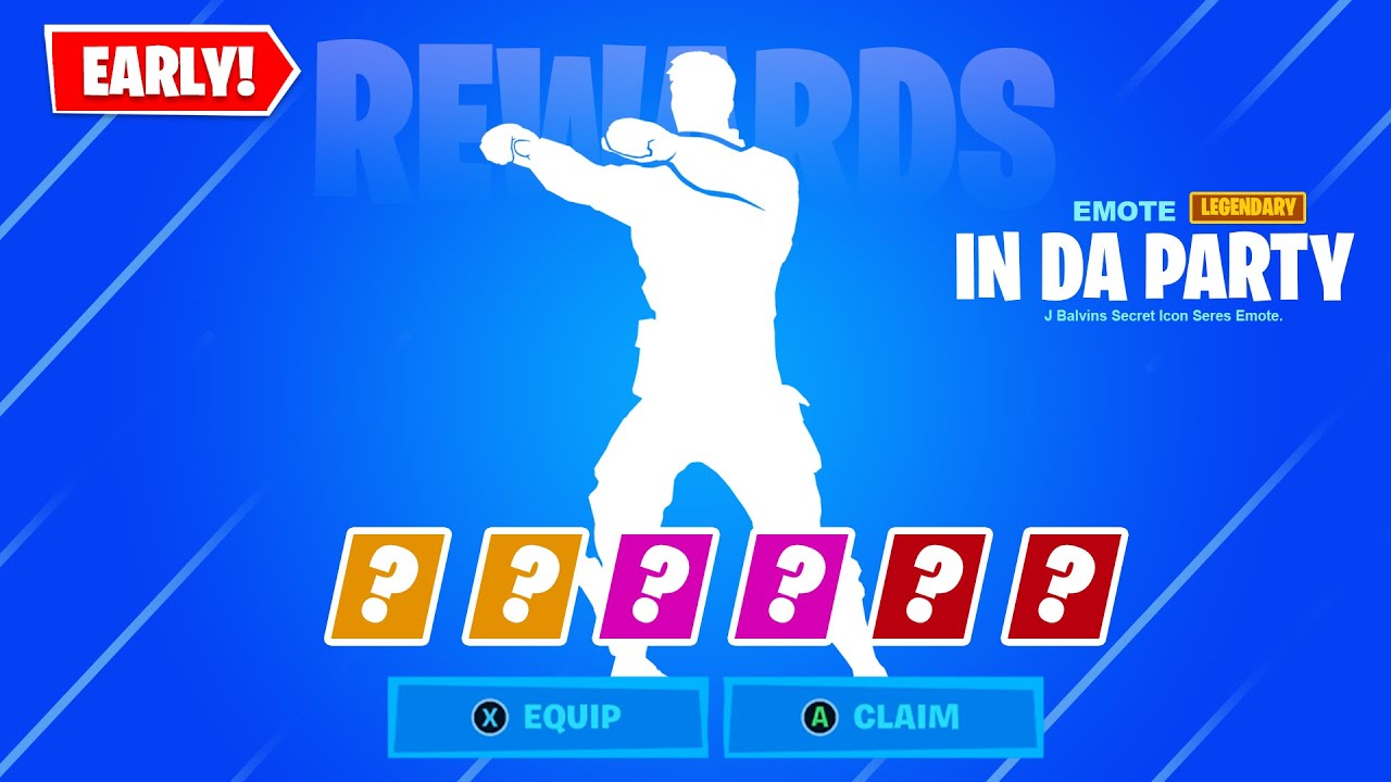 *NEW* J Balvin's SECRET Icon Series Fortnite EMOTE...! (In Da Party Emote) 