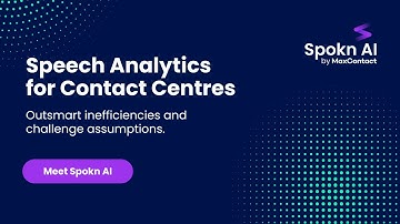 Spokn AI - Speech Analytics for Contact Centres