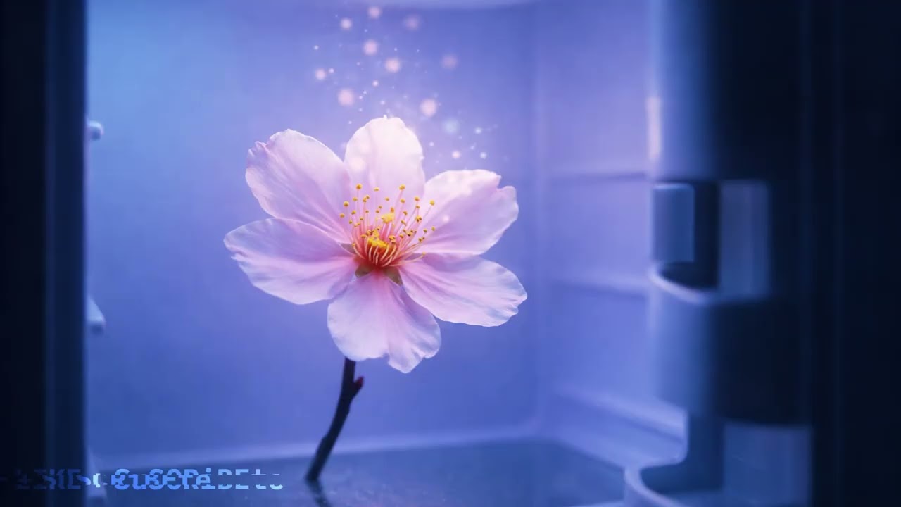 Flores en el congelado