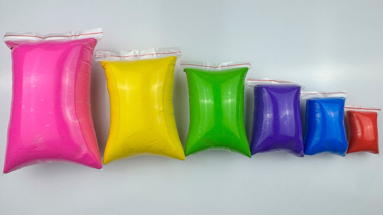 ASMR Clay Unboxing | From Small to Large - Super Satisfying Sounds (5: ...
