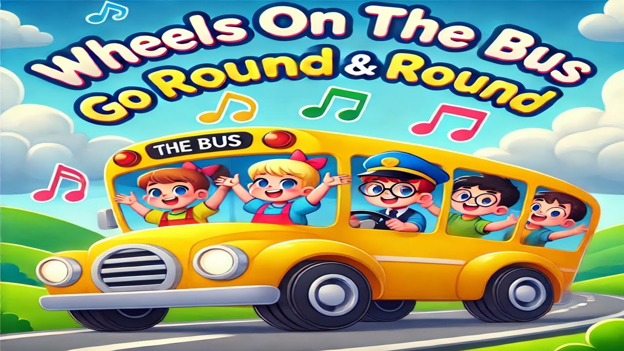 Wheels On The Bus Go Round And Round - A Nursery Rhyme - YouTube