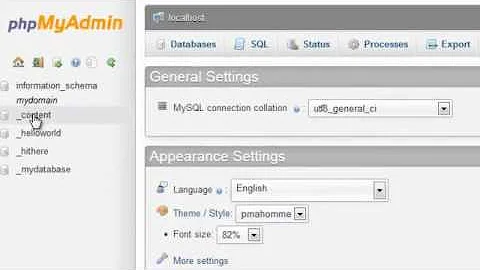 Exporting MySQL databases and tables using phpMyAdmin