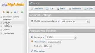 Экспорт баз данных и таблиц MySQL с помощью phpMyAdmin