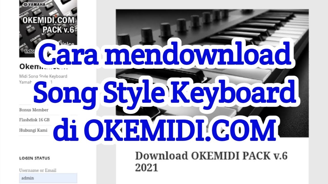 PANDUAN DOWNLOAD STYLE SONG KEYBOARD DI OKEMIDI.COM