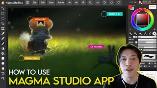 How to use Magma Studio app. Free painting program