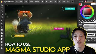 How to use Magma Studio app. Free painting program screenshot 3