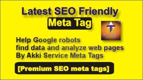 [Premium SEO meta tags] Install Latest SEO Friendly Meta Tag for Blogger