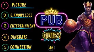 Pub Quiz Showdown: Test Your Knowledge! Pub Quiz 5 Rounds. No 46