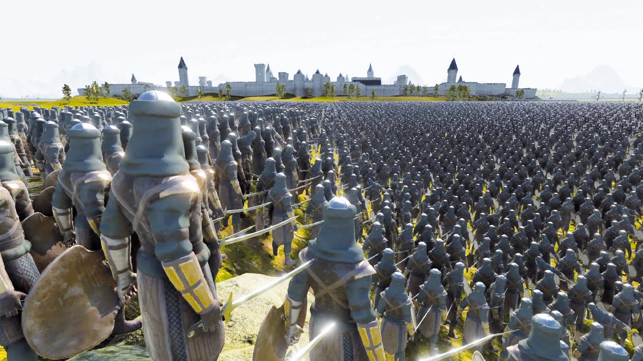 CASTLE SIEGE - PERSIANS VS ROMANS VS ZOMBIES VS FOOTMEN - UEBS 2 - Ultimate Epic Battle Simulator 2