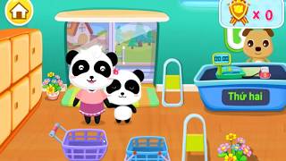 Game trẻ em - siêu thị gấu trúc panda cho bé yêu screenshot 4