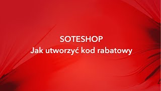 Jak utworzyć kod rabatowy