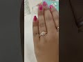 Minimalist Diamond Halo Ring in Rose Gold | Elegant Everyday Ring | Anirudh Jewels Jaipur