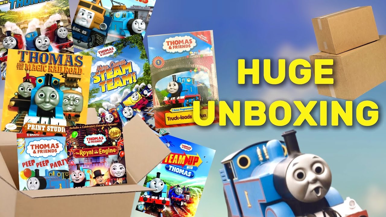 Огромный DVD-диск «Томас и его друзья» с распаковкой