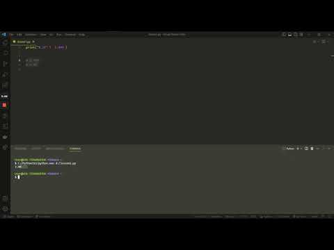How to print out something into terminal in python