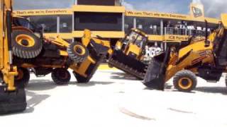 The dancing diggers at excon 2009 in bangalore...
