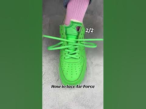 How to lace AF1,Have you learnedï¼ - YouTube