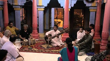 Dr. Sanjay Verma plays sitar in Varanasi on November 2, 2010