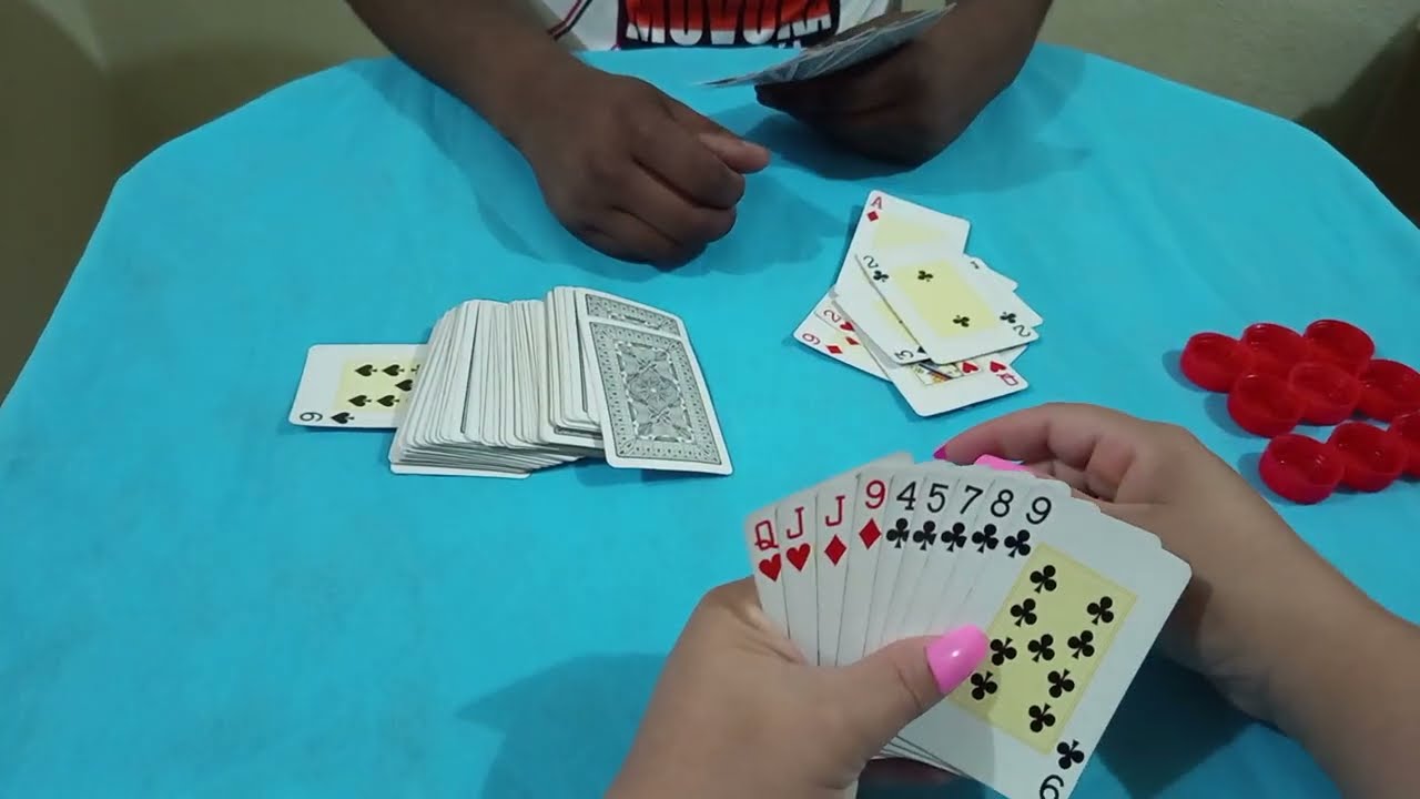 Jogando baralho, cacheta/pife ,cartas Ep. 97