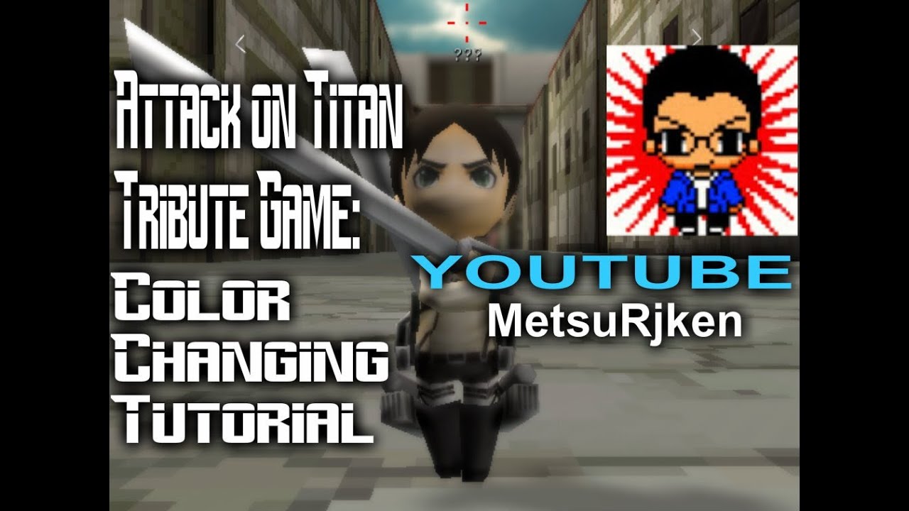 Attack on Titan Tribute Game: How to change the color of your name ...