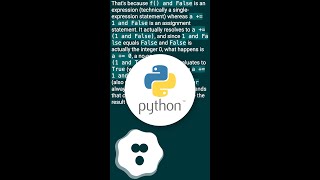 Python - Shortcircuiting strange behaviour #shorts
