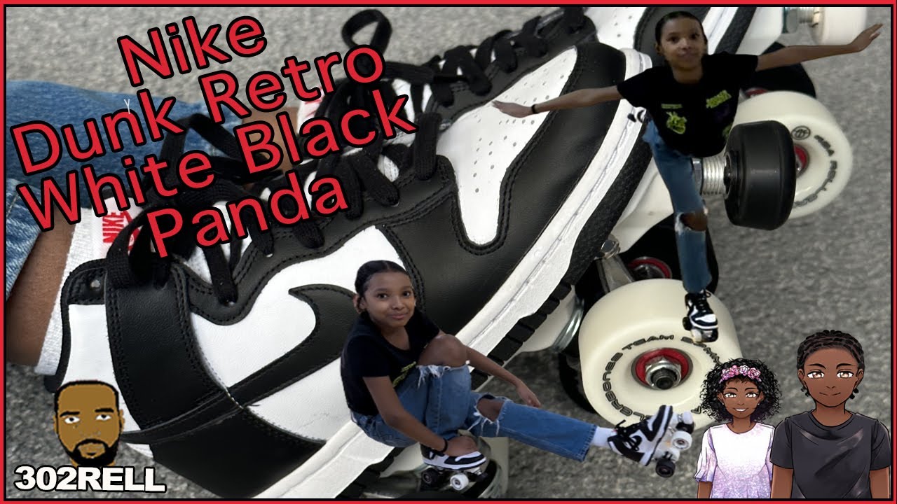 Making A Pair Of DIY Custom Nike Panda Dunk Roller Skates & Testing Them At The Skating Rink