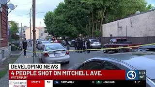 VIDEO: Downtown Waterbury shooting sends 4 to the hospital