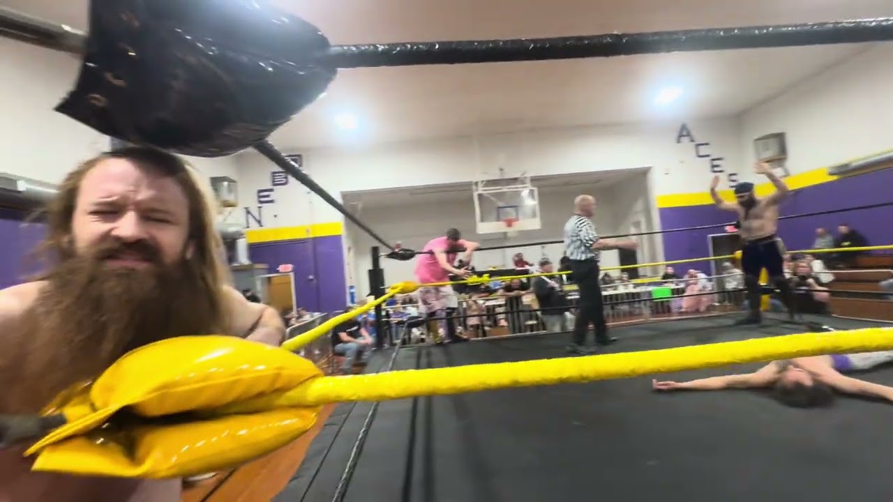 Triple threat elimination tag title match S&M vs the jolly rogers vs the elite brotherhood 