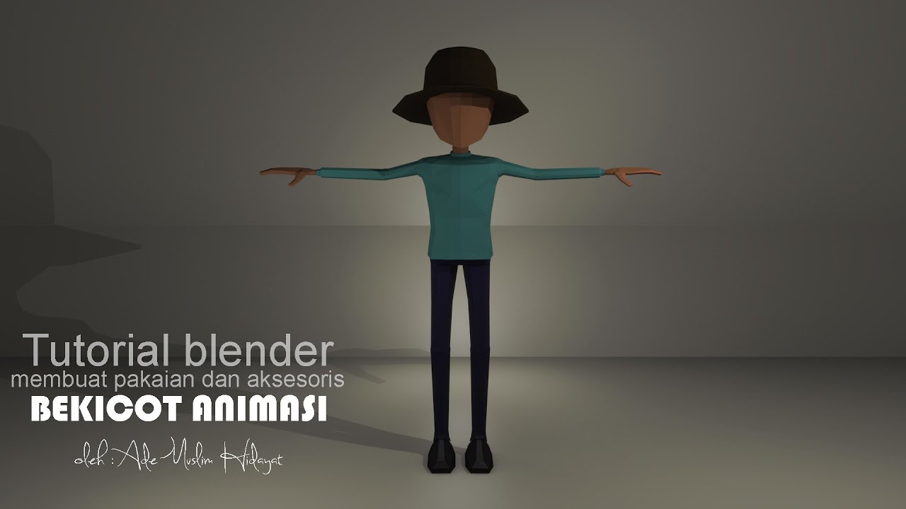 Membuat Karakter Sederhana Di Blender Modeling Pakaian Tutorial