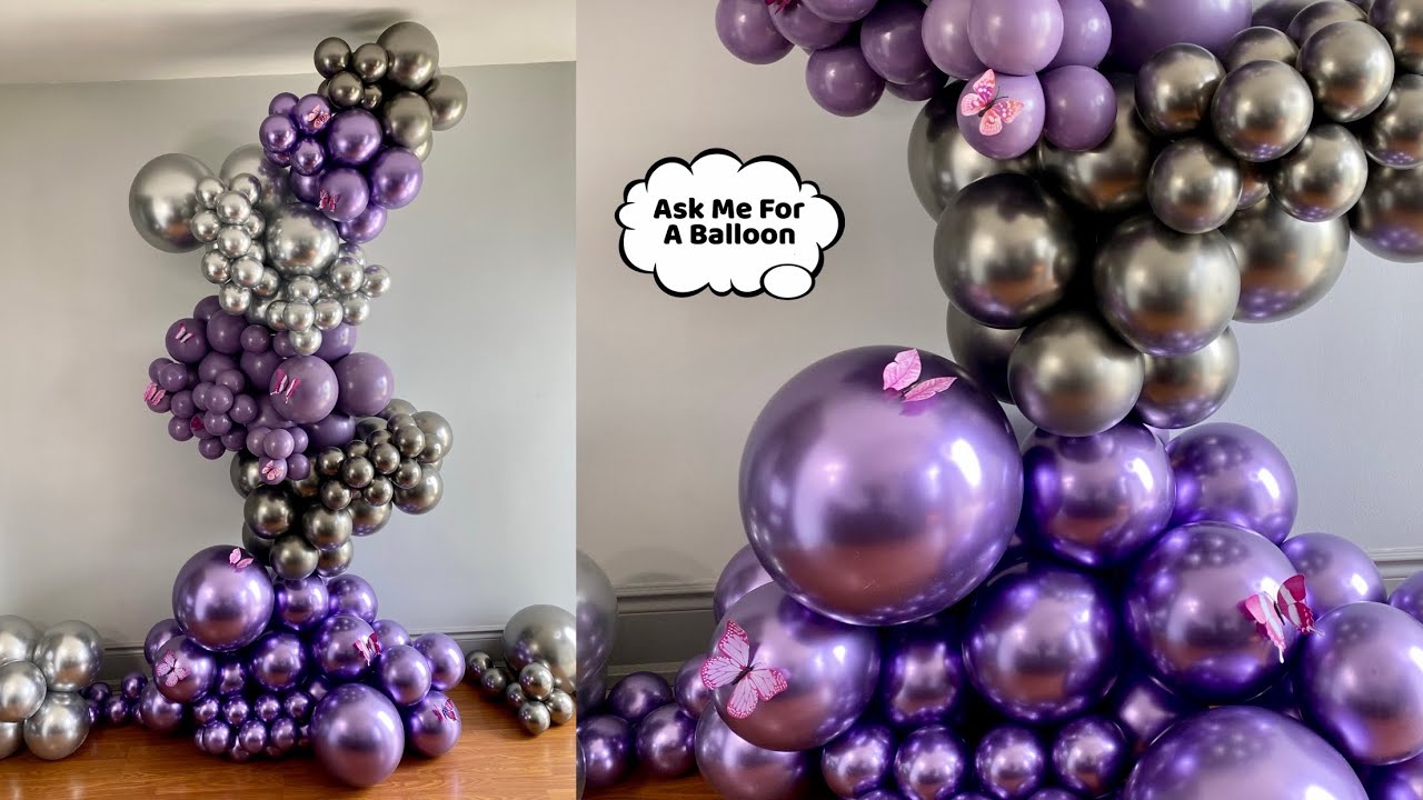 Lavender White Pearl Metallic Balloons With Gold Confetti - Temu