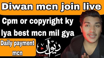 Diwan mcn joining live || top 3 best mcn ||