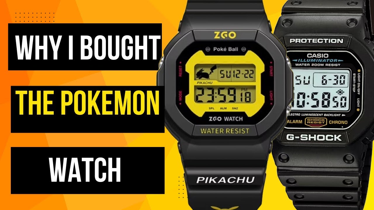 Pokémon Watch Inspired by G-Shock DW-5600! - YouTube