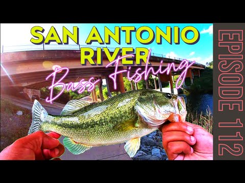 South San Antonio River Bass Fishing on a Windy Day Ep. 112