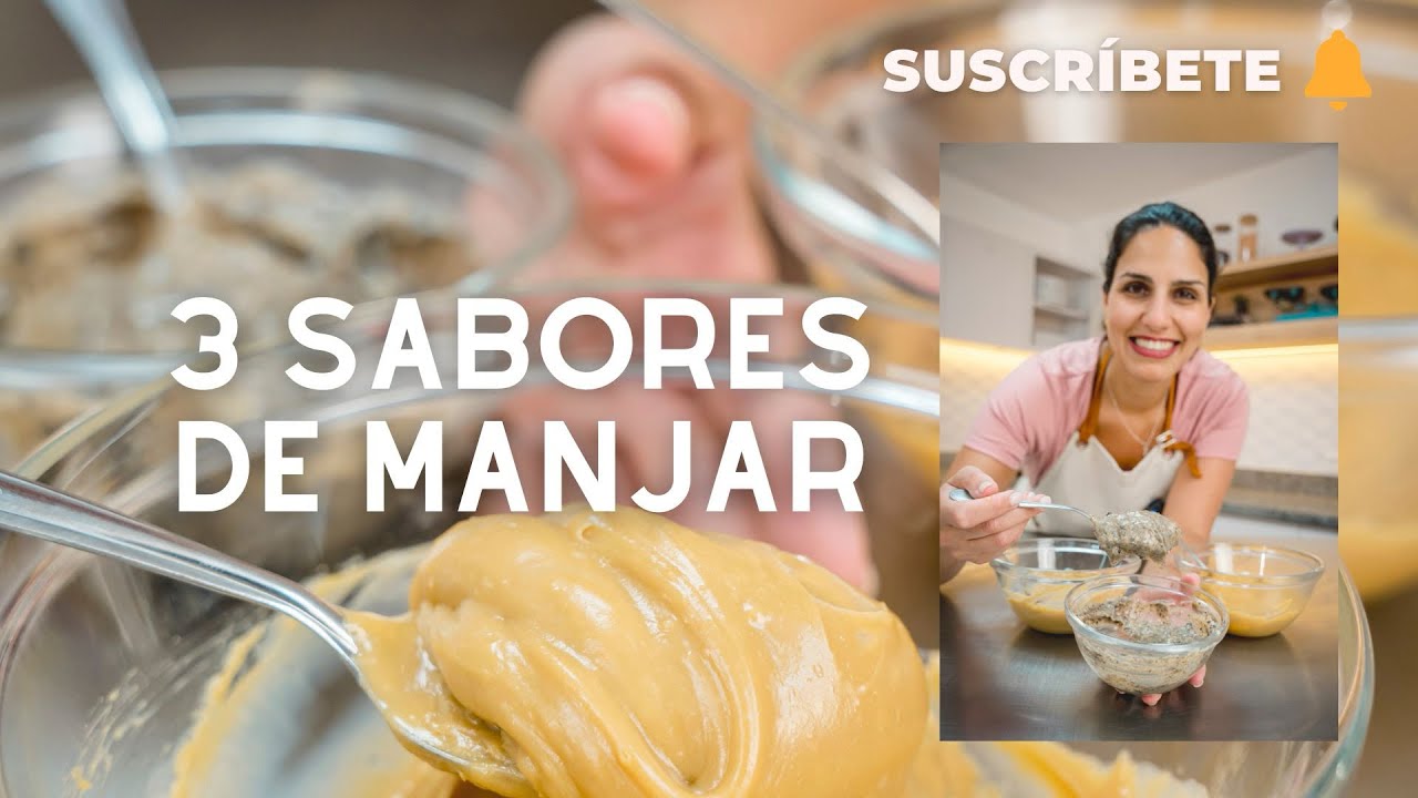 TE ENSEÑO A HACER SABORES DE MANJAR, rápido y cremositos | Sandra Jarufe Pastelería