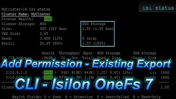 Isilon Command Line Part 3 - Add Clients To Existing NFS Export