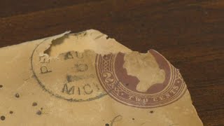 1886 letter found behind baseboard in Michigan man's home