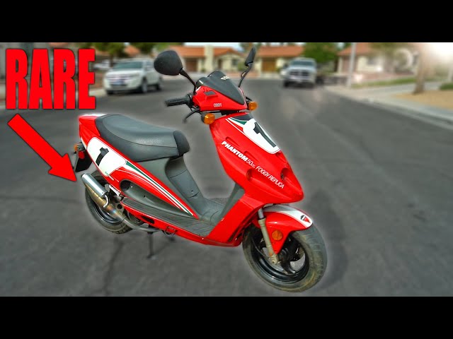 my NEW SUPER RARE Malaguti Phantom F12 two Stroke Scooter! 