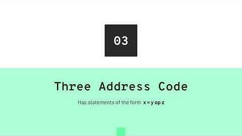 Intermediate Code Generation  | Solved University Question | Compiler Design