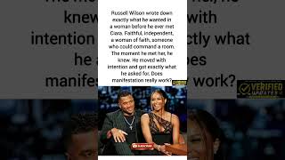 Russell Wilson Wrote Down His Dream Woman – Then He Met Ciara 🙏 #shorts #love #drama #realtalk