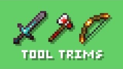 Tool Trims for Minecraft - Data Pack