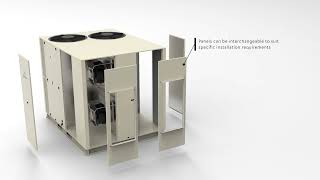 ActronAir VCC Commercial Unit: Interchangeable Panel Design