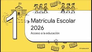 Matrcula Escolar 2026  Gua Esencial Minedu Per