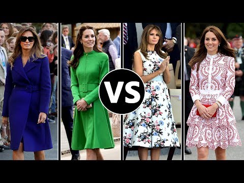 Video: Melania Trump, Kate Middleton Tarkastelee Buckinghamin Palatsin Gaalia