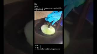 This is how forensic experts reveal invisible fingerprints #forensics #detective #science #techno