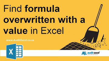 Find overwritten formula in Excel