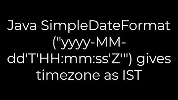 Java :Java SimpleDateFormat("yyyy-MM-dd