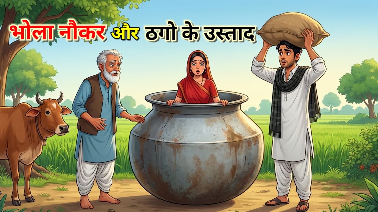 💠 भोला नौकर और ठगों के उस्ताद |Moral Story |शिक्षाप्रद कहानी |Panchtantra ki kahani |Bedtime story