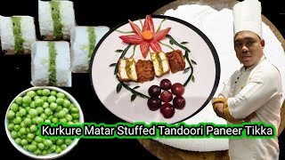 Kurkure Matar Stuffed Tandoori paneer Tikka Recipe /Stuffed Tandoori Paneer Tikka #gopalsauchef